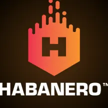 โลโก้ Habanero สัญลักษณ์ H สีส้มบนพื้นดำ แถบโลโก้ค่ายหน้าแรก