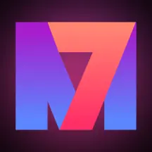 โลโก้เลข 7 สีม่วงอมชมพู แถบโลโก้ค่ายหน้าแรก