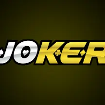 โลโก้ Joker ตัวอักษรสีเหลืองบนพื้นดำ แถบโลโก้ค่ายหน้าแรก